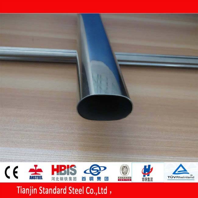 Elliptic / Elliptical Stainless Steel Pipe (304 304L 316 316L)