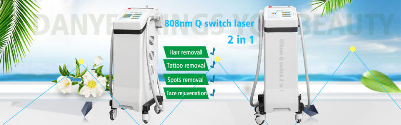 Diode ND YAG Q Switch Laser Multi Function Machine for Hair Removal Tattoo Removal