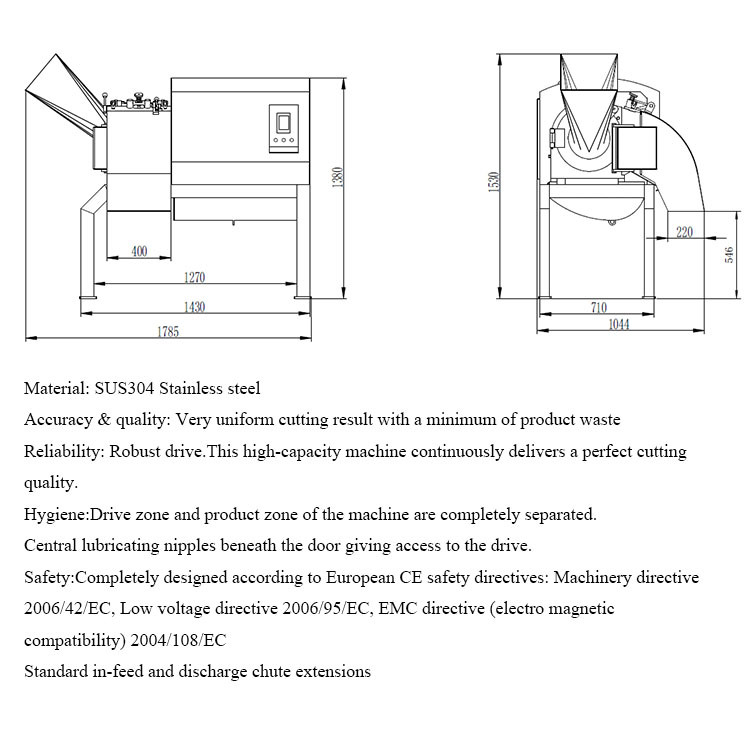 Frozen Chicken Cutting Machine	National Meat Machine	Machine for Cutting Meat