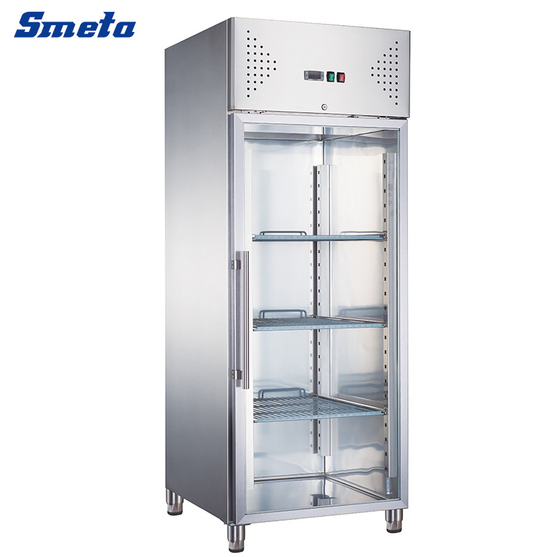 Commercial Upright Clear Transparent Glass Door Refrigerator Refrigeration Equipment