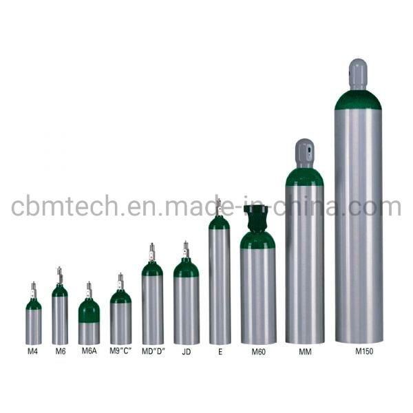 200bar Working Pressure Aluminum Oxygen Cylinders 2L