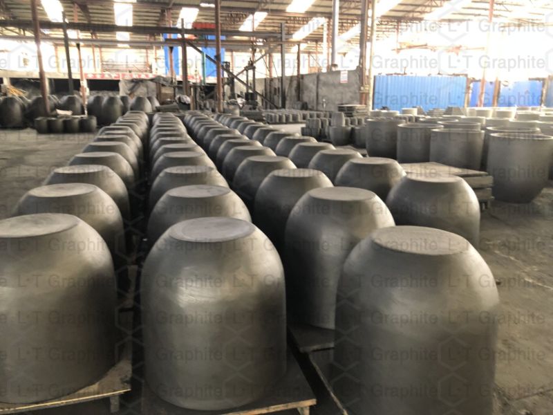 Large Capacity High Temperature Resistance Elliptic Silicon Carbide Crucible