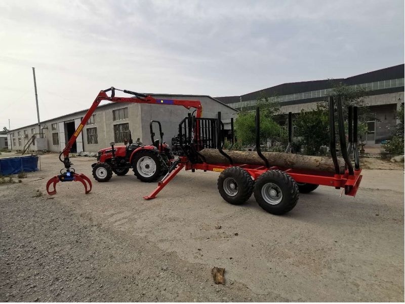 Hot Sale 6t Timber Trailer Forestry Equipment Log Grapple