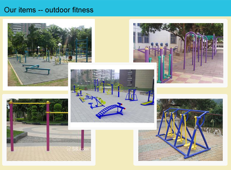 Standard Galvanized Tube Outdoor Fitness Equipment Used Exercise Machine, Outdoor Gym Fitness Equipment