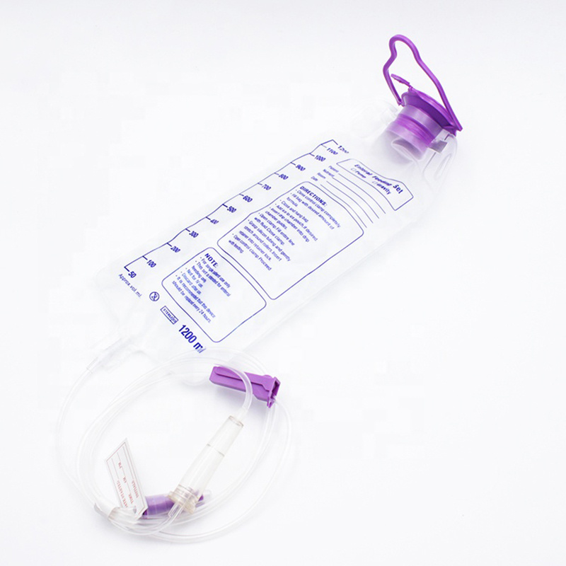 Disposable 1000ml Enteral Feeding Bag Pump Set Body Pump Set