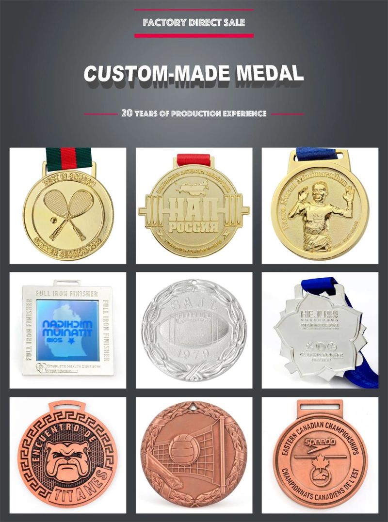 High Quality Custom Die Casting Weightlifting Medal