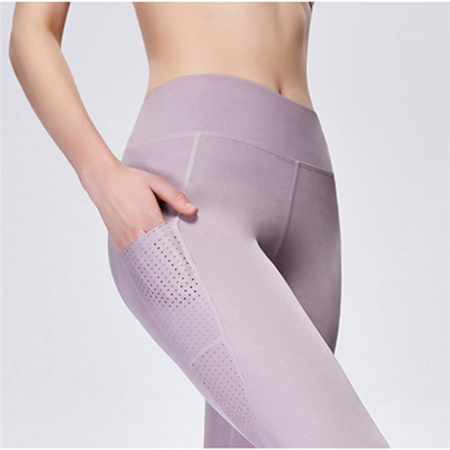 Wholesale High Waisted Workout Leggings Yoga Pants with Pocket