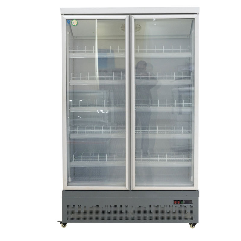 350L Single Glass Door Beverage Cooler for Supermarket