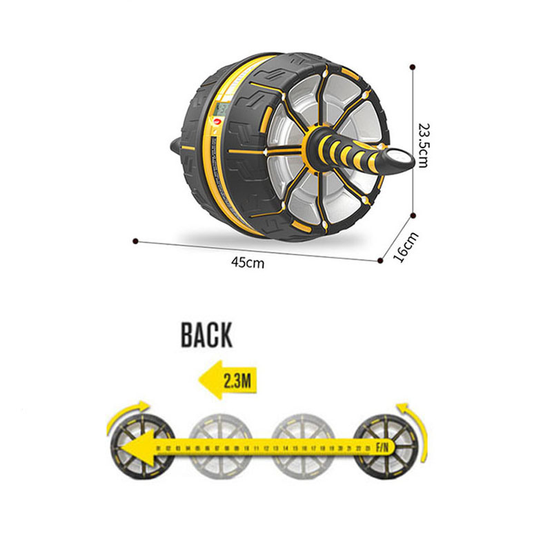 Adjustable Power Exercise Abdominal Training Wheel Ab for Home and Gym