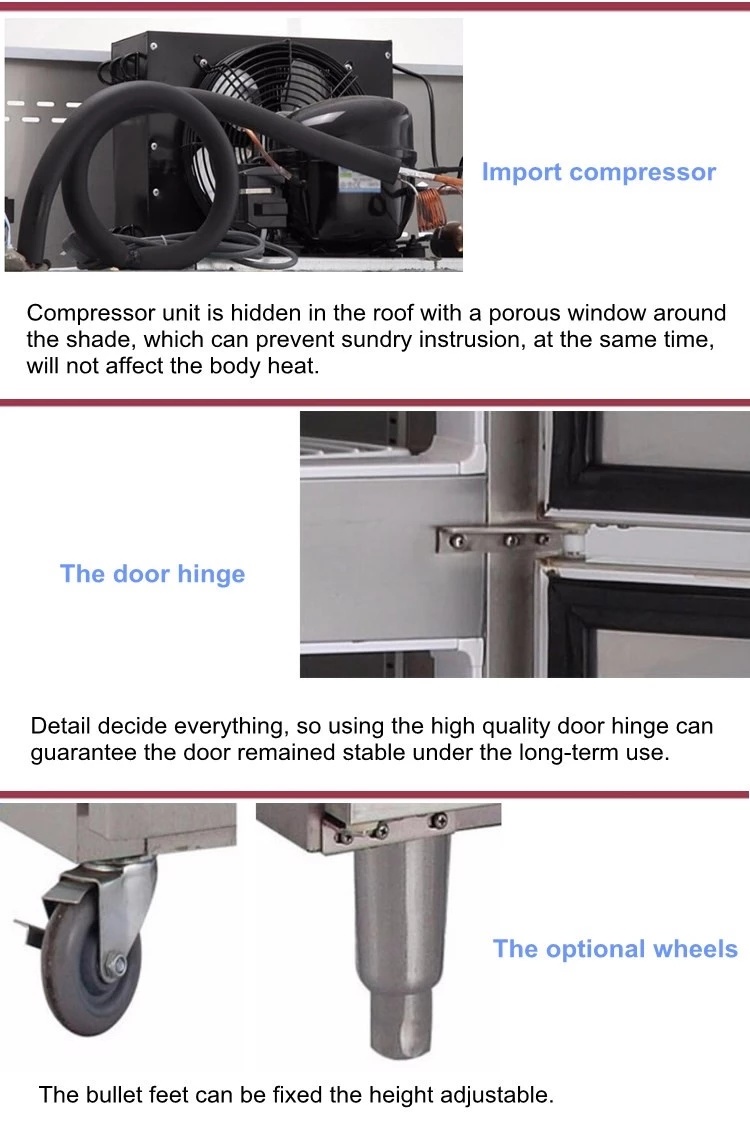 Commercial Refrigeration Equipment Restaurant Kitchen Deep Freezer Refrigerator
