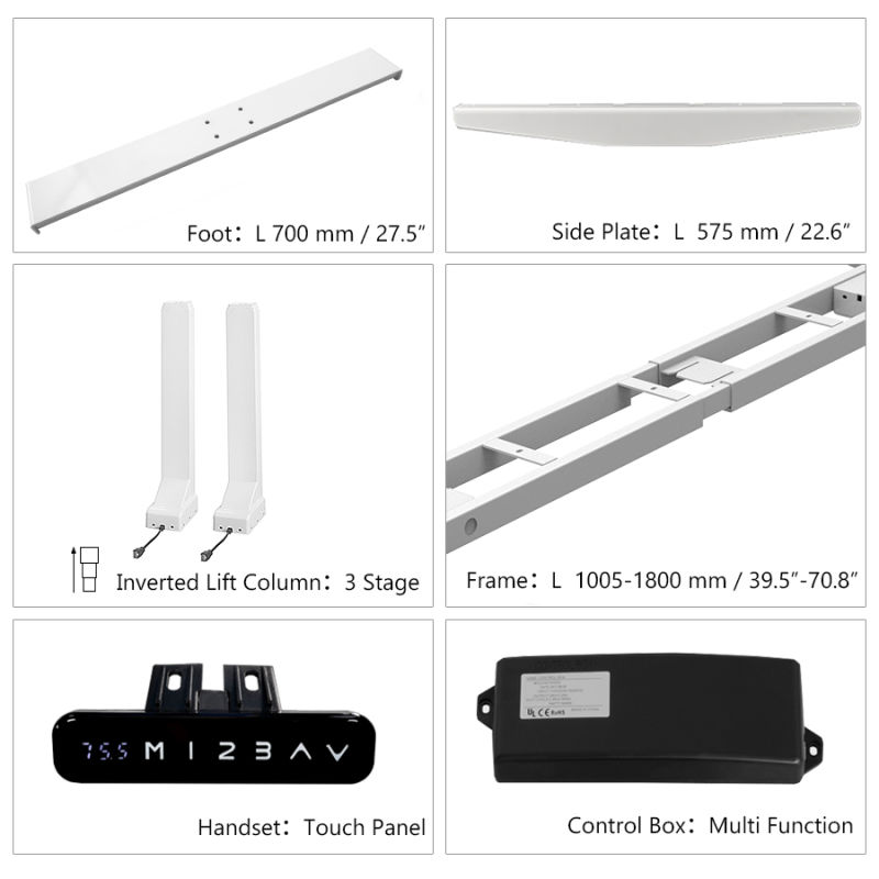 Steel Standing Lifting Height Adjustable Desk