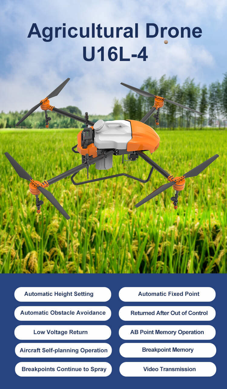 Alternate Spray Function Agricultural Smart Spraying Machine Uav Drone