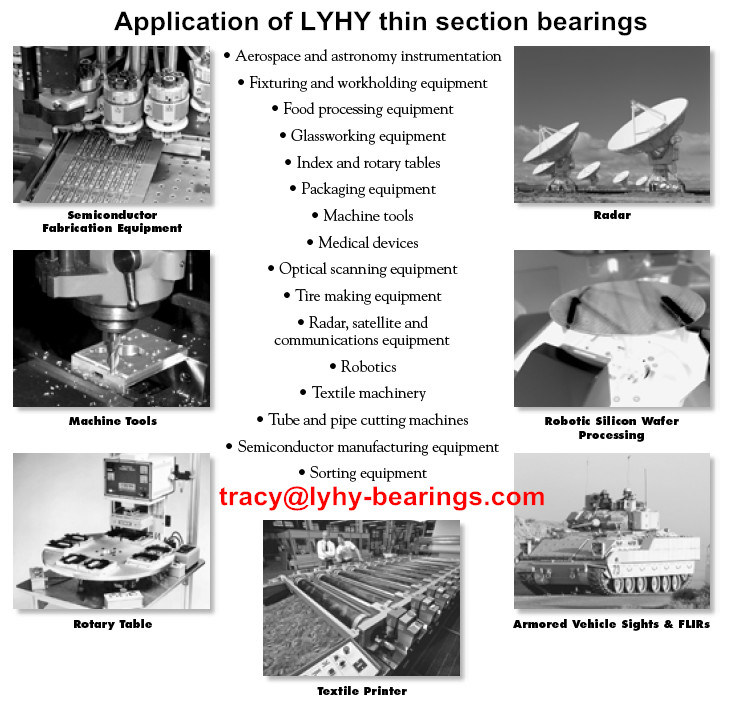 Open Type Thin Section Ball Bearing for Medical Equipment