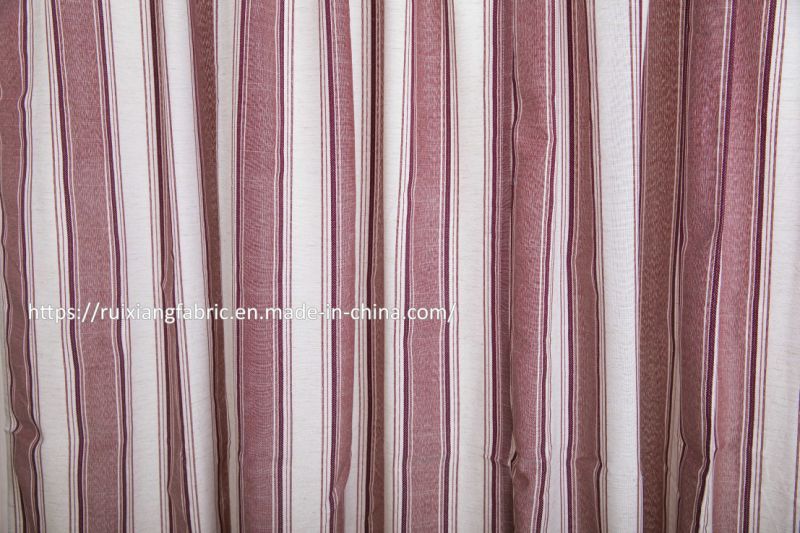 Vertical Line Style Jacquard Curtain for Hometextlies