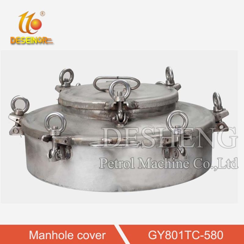 Sanitary Stainless Steel Elliptic/Circular/Rectangle Type Manhole Cover (with pressure)