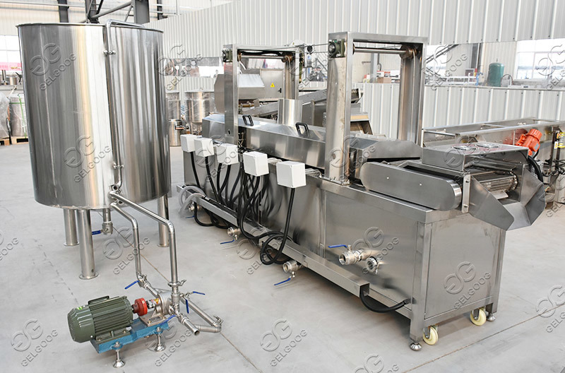 Industrial Chicken Deep Pellet Snack Fryer Conveyor Belt Frying Machine for Chin Chin