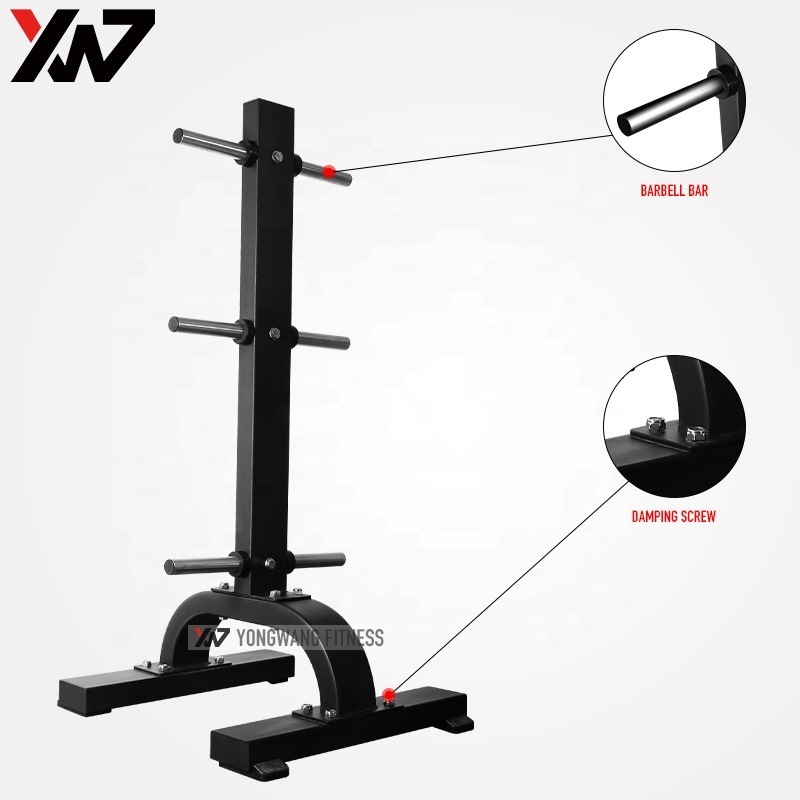 Gym Use Plate Tree Rack Plate Loaded Yw1701 Vertical Plate Tree