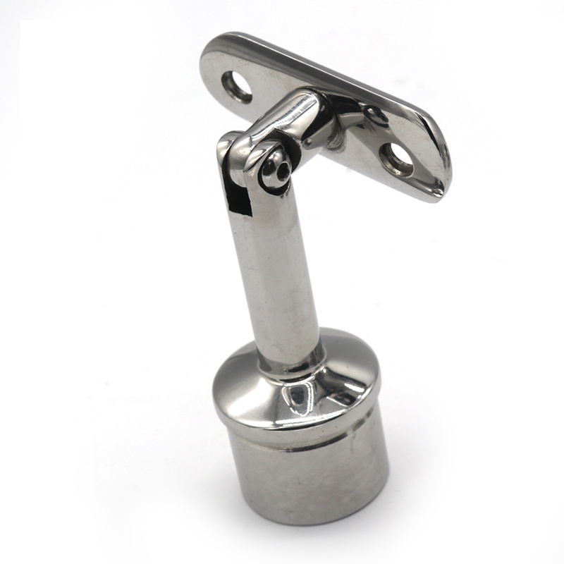Round Stair Adjustable Wall Mounted Stainless Steel Handrail Bracket