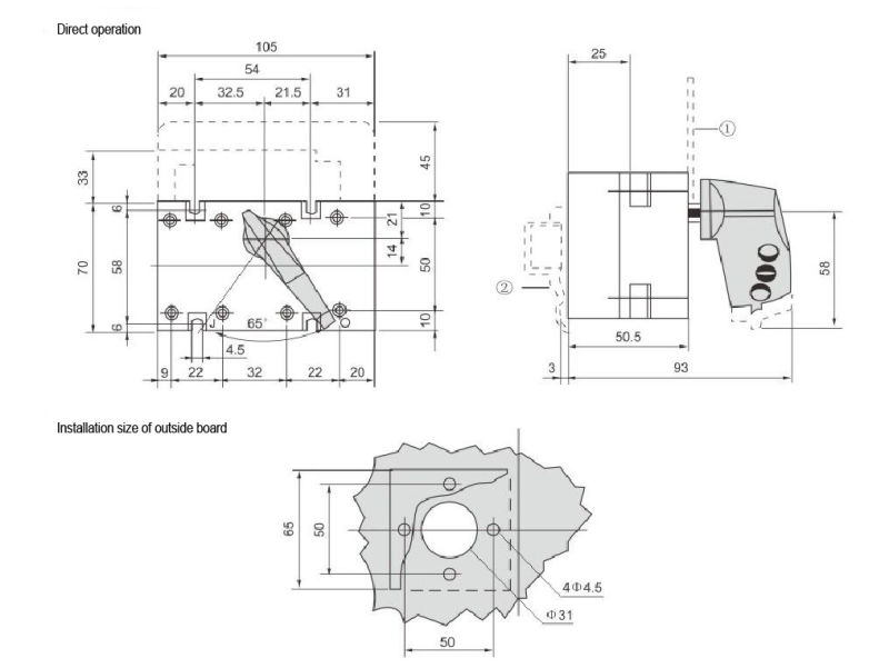 Gl Type DC Isolator Switches 630A