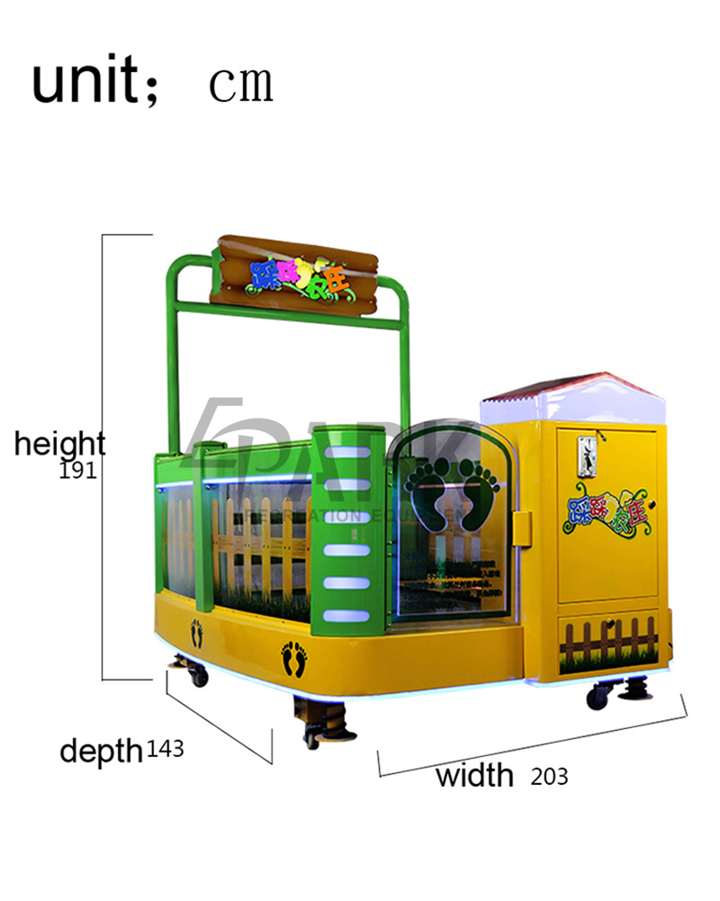 Coin-Operated Treadmill Farm Game Machine Child Entertainment Equipment Machine