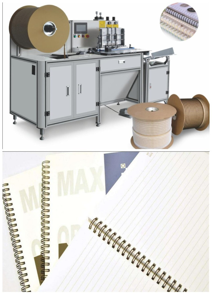 Two Reel Paper Fully Automatic Wire Staple Binding Exercise Book Machine