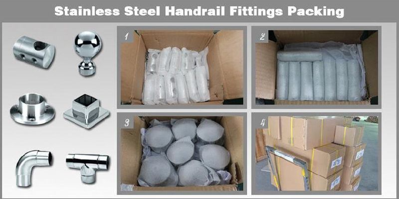 Adjustable Stainless Steel Handrail Support for Stair Handrail Bracket