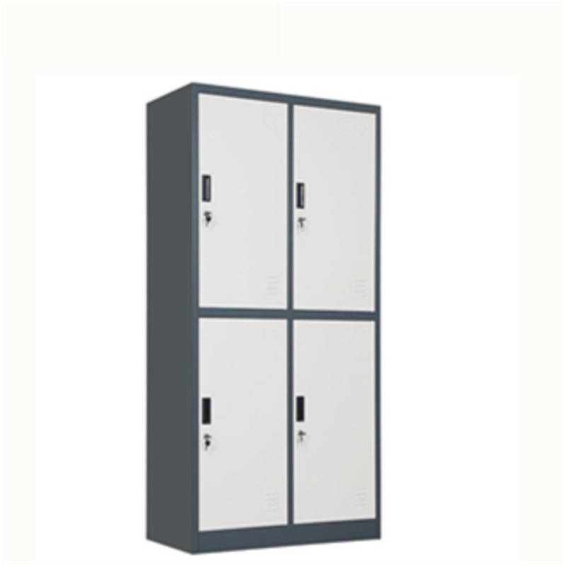 High Quality Metal Knock Down 4 Door Swing Locker with Shelves