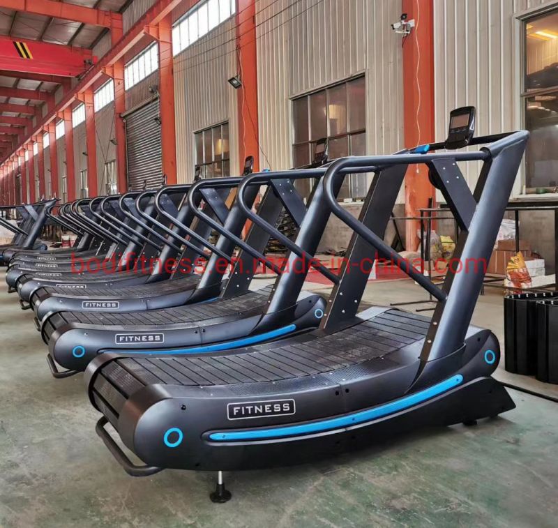 Commercial Gym Fitness Self-Generating Treadmill Running Machine Curve Treadmill