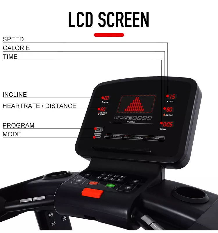 Cardio Equipment Gym Running Machine Motorized Treadmill
