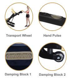 1.5HP/2.0HP Fitness Running Machine Motorized Treadmill