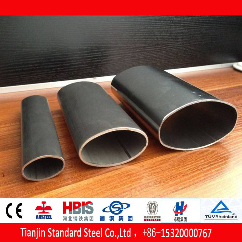 Welded S235jr S235j2 Elliptical Steel Pipe for Building