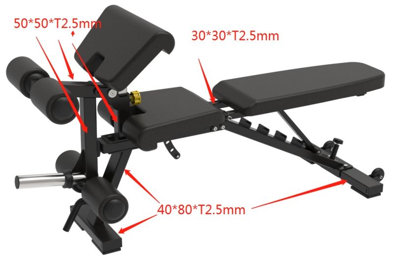 Commercial Gym Equipment Adjustable Multi Functional Bench Multi Degree Bench for Gym and Home Gym Ts 214