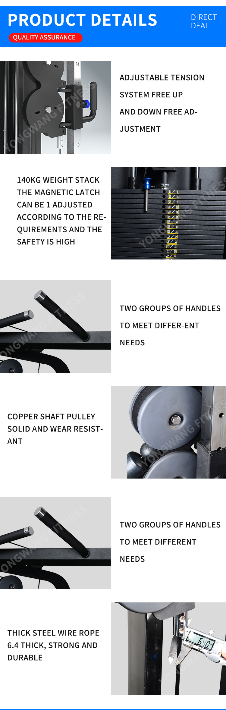 Multi Functional Trainer/ Professional Commercial Gym Products Fitness Equipment Multi Functional Trainer
