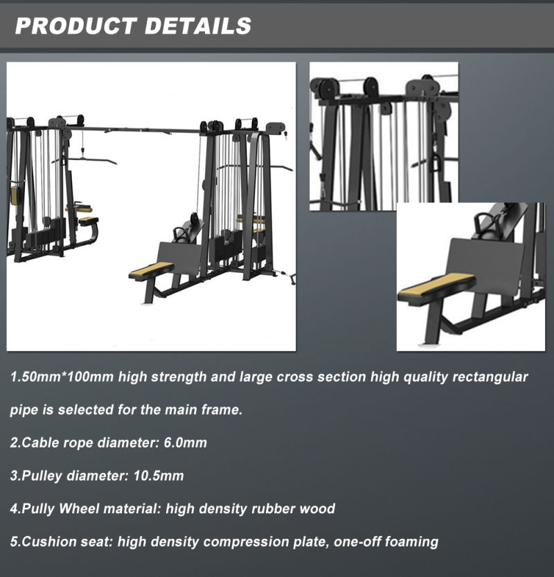 Fitness Equipment, Gym Machine, 8 Stack Multi Station Xc-844