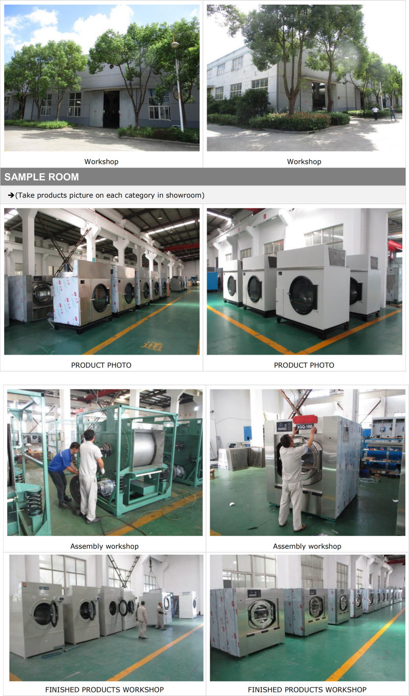 Pharmaceutial Factory Working Uniform Barrier Laundry Machine 50kgs