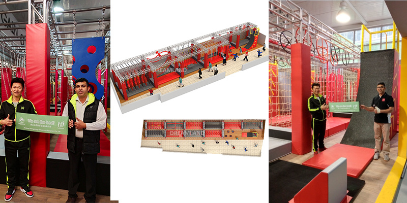 Playground Ninja Warrior Obstacle Course Sports Equipment Exercise Amusement Park American Ninja Warrior
