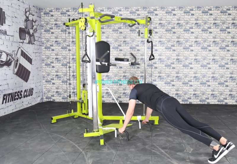 Multigym, Homegym Pulleys, Pulley with Knee Raise DIP