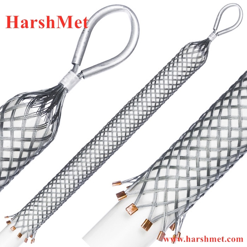 Wire Mesh Cable Pulling Grips, Cable Pulling Socks