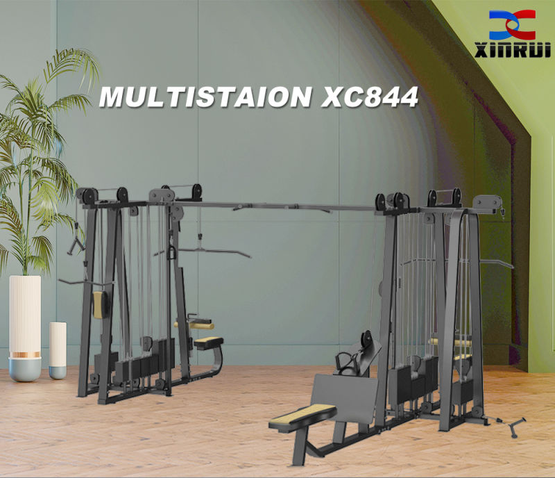 Exercise Machine Multi Function Life Fitness Gym Equipment 8 Station Multi Jungle 8 Stacks Xc-844