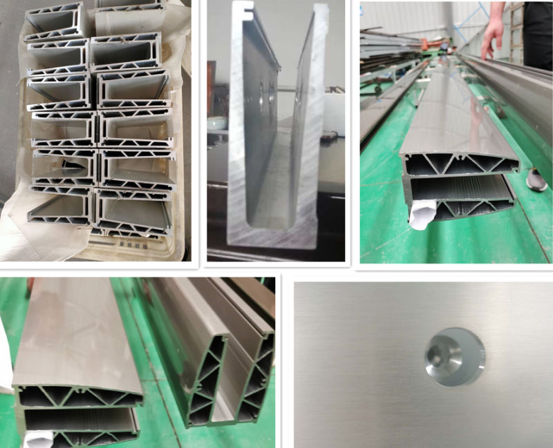 Frameless Glass Fence Railing Balustrade with Aluminium Glass U Channel Railing