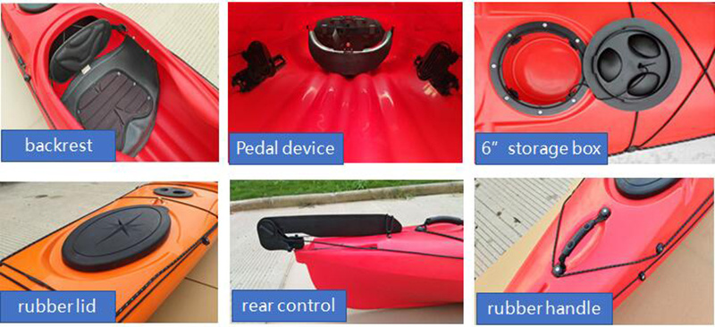 Outdoor Custom Sit in Plastic Touring Kayak