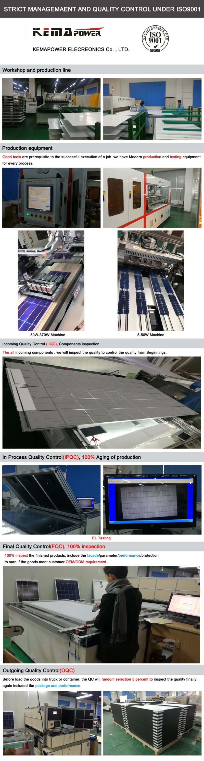 Gym12V 100W Mono Solar PV Panel for Home Solar Power System
