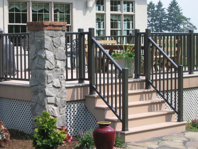 Aluminium Stair Railing Assemble Railing Adjustable Angle