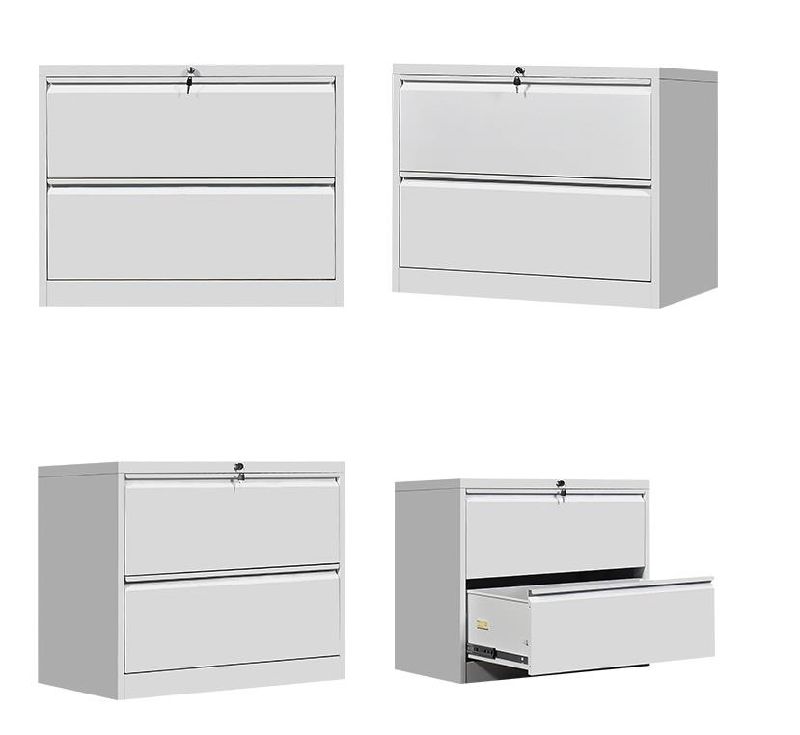 Home Knock Down Furniture Steel Drawer 2 Drawers Filing Cabinet