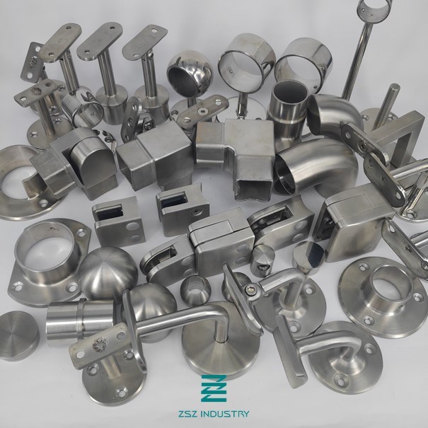 Stainless Steel Stair Railing Support Adjustable Mounting Bracket for Handrail Support