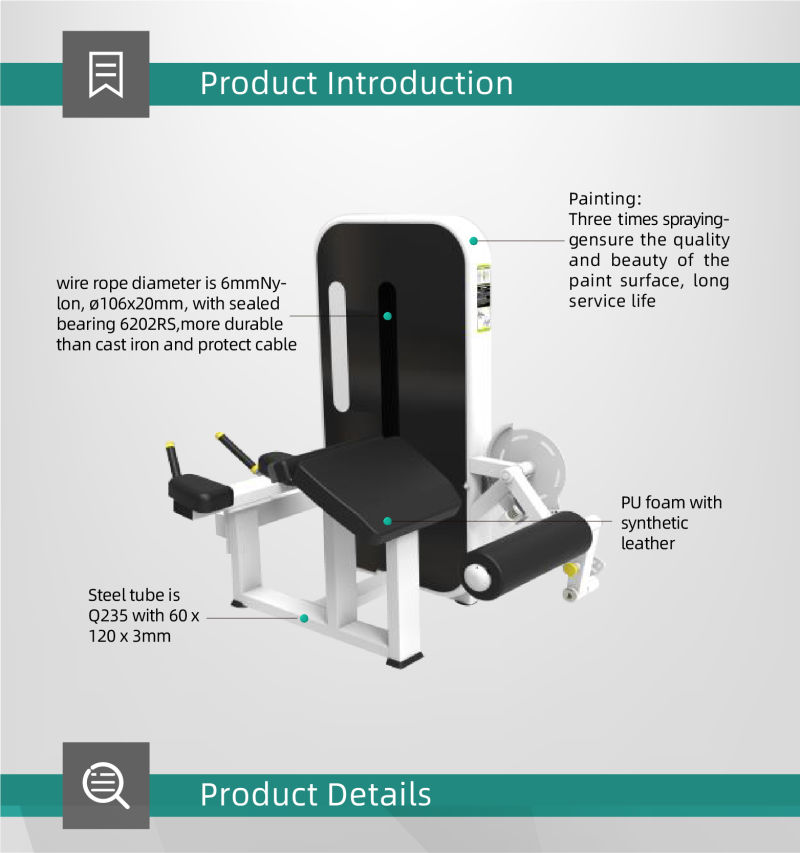 Commercial Fitness Gym Equipment Machine Prone Leg Curl