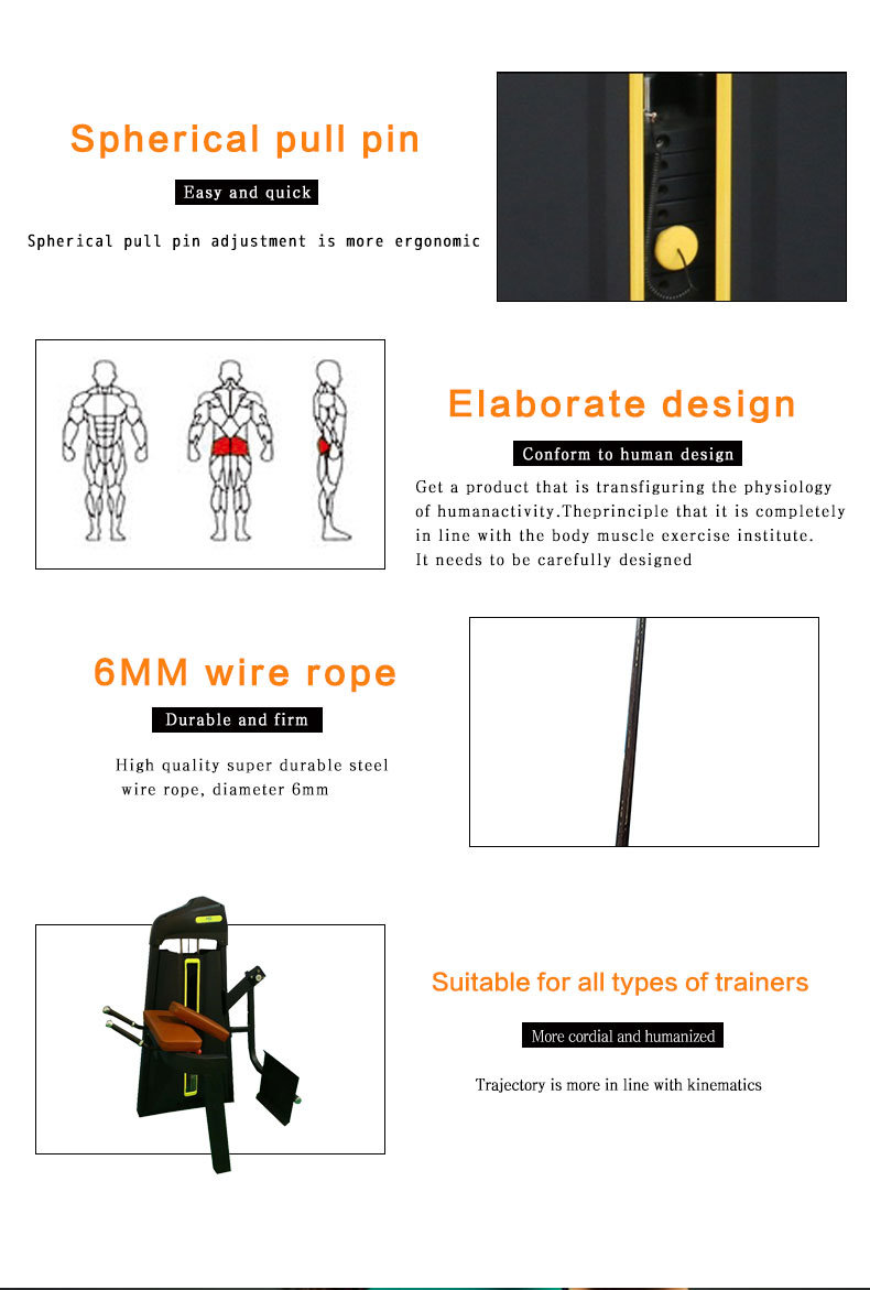 Glute Isolator Exercise Strength Fitness Equipment / Gym Body Building Equipment