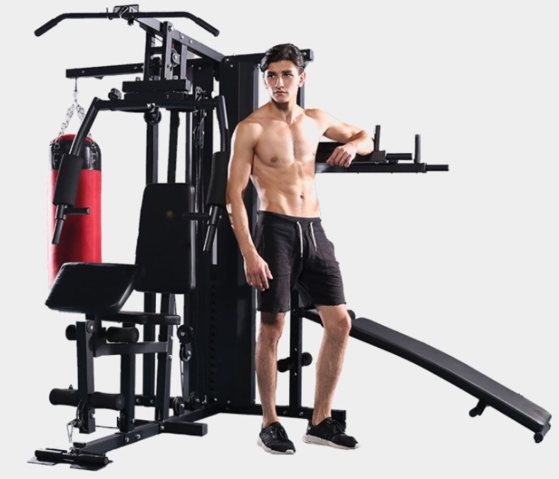 Home Gym 3 Station Multi Gym Fitness Machine Equipment