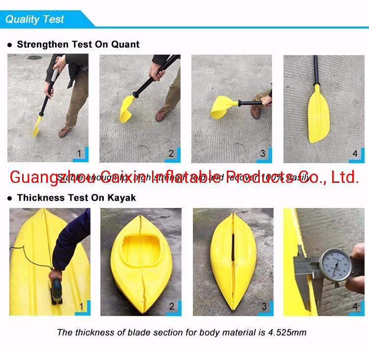 Factory Wholesale Polyethylene Sit in Double Sea Kayak Canoe