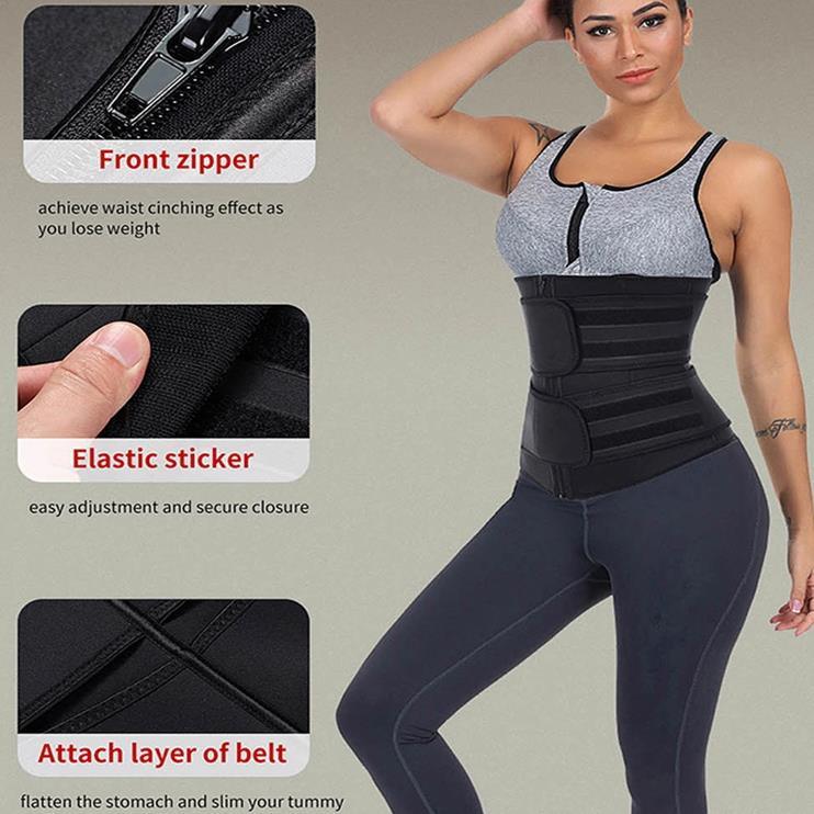 Waist Trainer Slimming Belly Belt Neoprene Sauna Sweat Band Tummy Control Waist Trainer Corset
